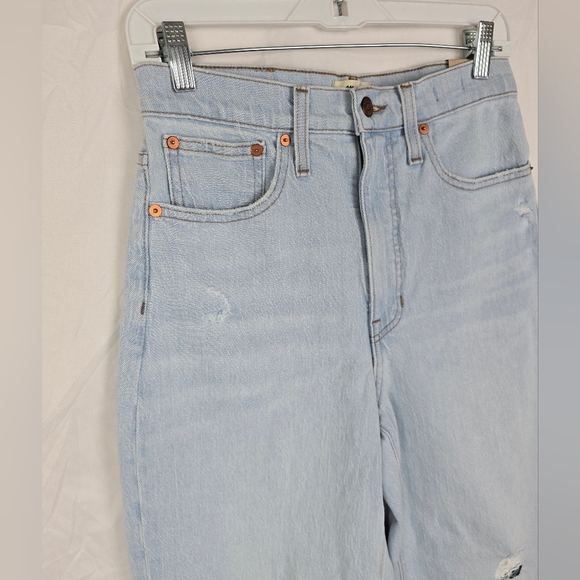 Madewell Balloon Magic Pockets Jeans Baleberry Wash Distressed sz 27 NWT - Picture 4 of 12
